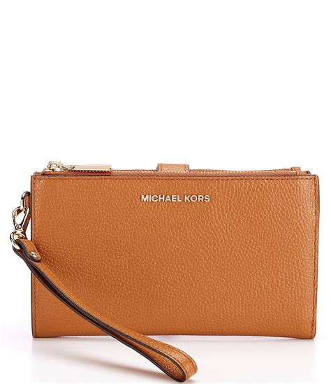 michael kors adele phone wristlet|Adele double zip phone wristlet.